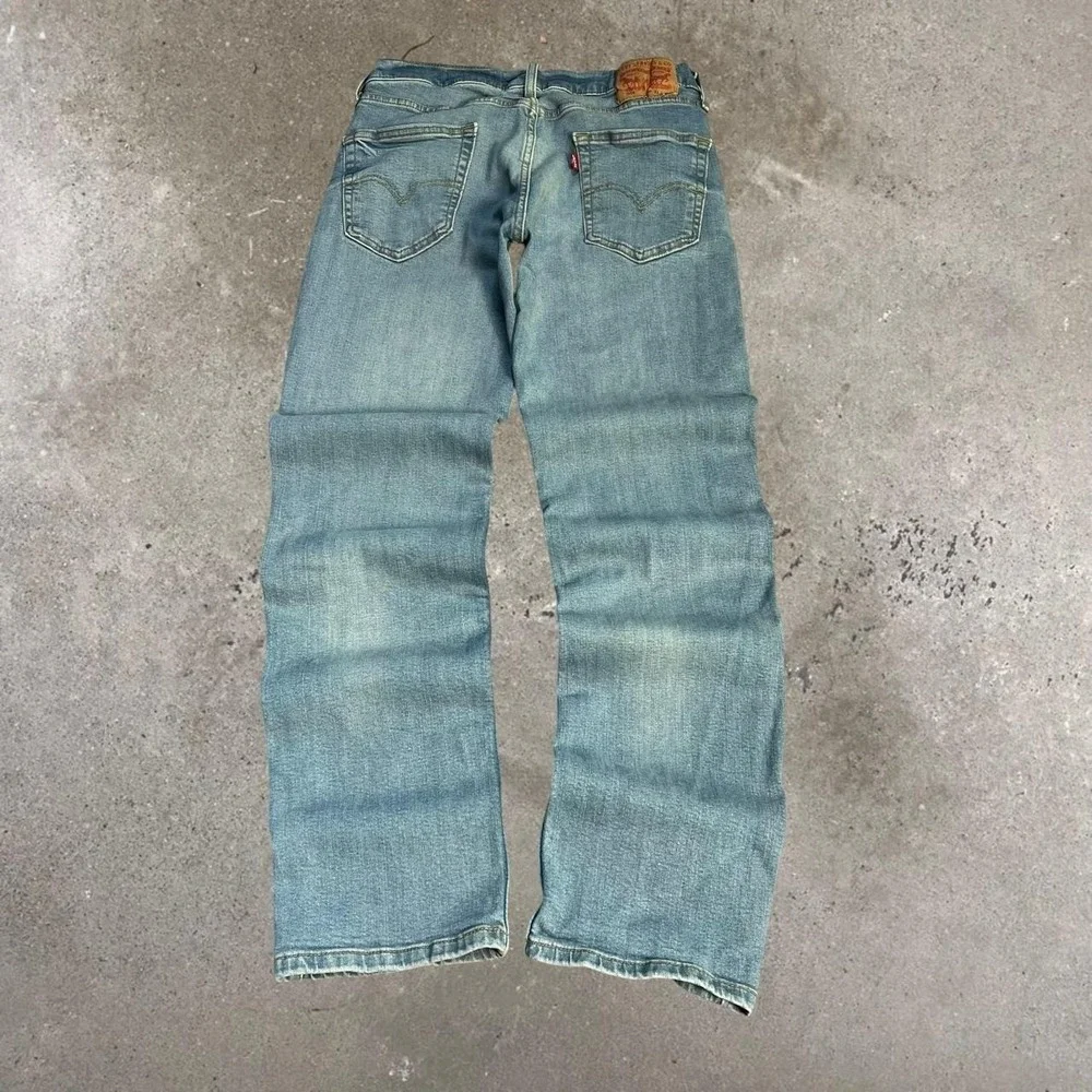 Levi's 514 Light Mid Wash Straight Fit Blue Denim Jeans